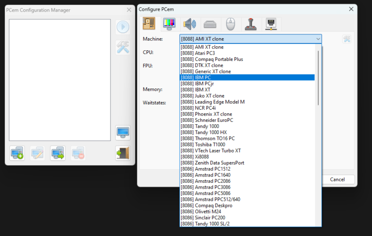 Setting Up PCEM Emulator for retro PC architecture with MS-DOS - Floppy ...
