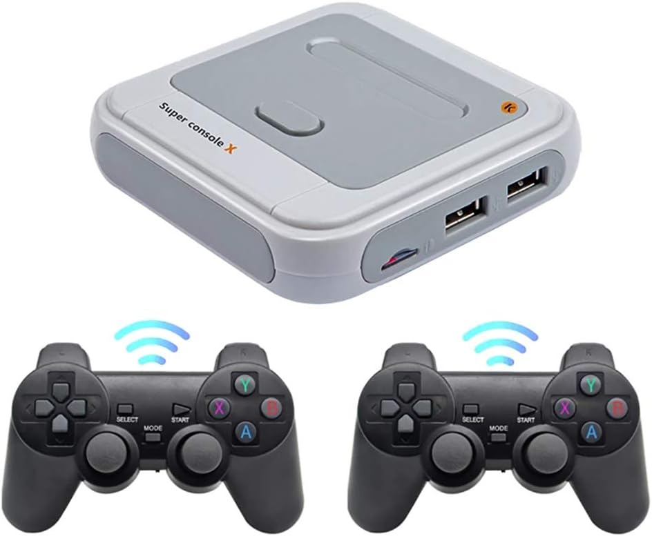 Dapuly Mini TV Video Game Player, WiFi HDMI Output Retro Console X 50 + Emulators 30000/40000/50000 + Games Built-in 2.4G Classic Game Console for PS1/N64/DC