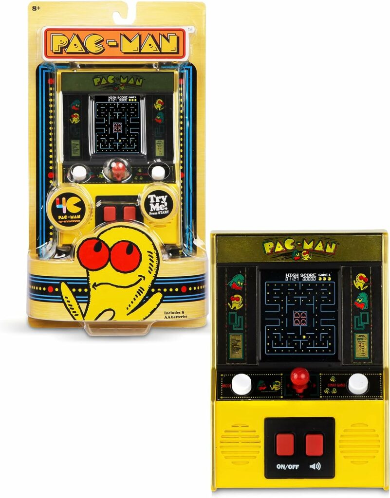 Basic Fun 09530 Classics Pac-Man Color LCD Retro Mini Arcade Game