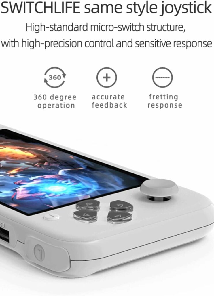 5.1 Inch IPS Screen Handheld Game Console, Video Game Consoles Classic Gaming Emulator, Gaming System Birthday Gift for Kids Children Adult