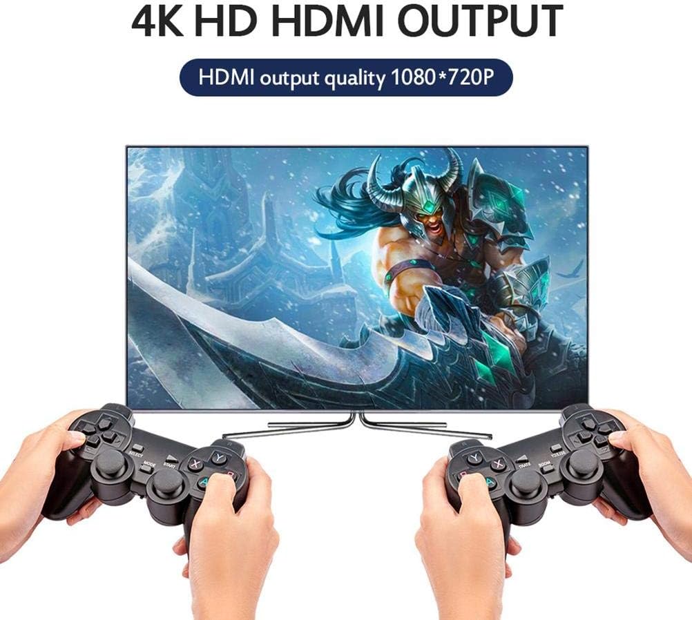 Mliu Game Console, Built-in 30000/40000/50000 Classic Game, AV, WiFi and HDMI 4K HD Output, Upgraded Version Video Player, Support Android TV box / PS1 / N64 / DC