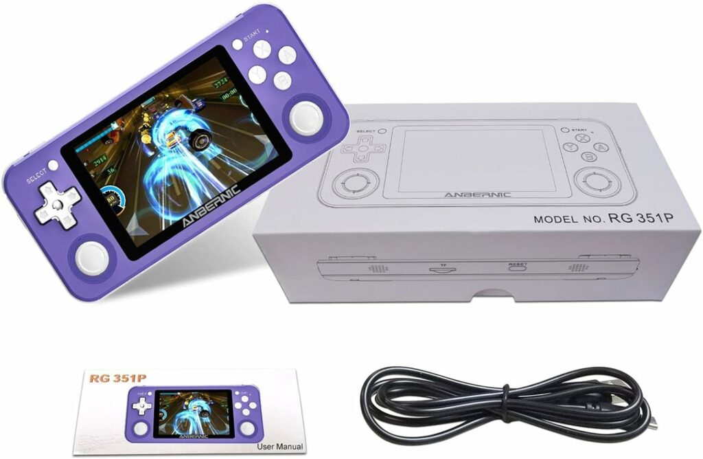 N/A/A Handheld Game Console, RK3326 Open Source Game Console, 3.5 Inch Game Device, Integrated Emulator Console with 2500 Games, 3500 mAh Lithium Battery