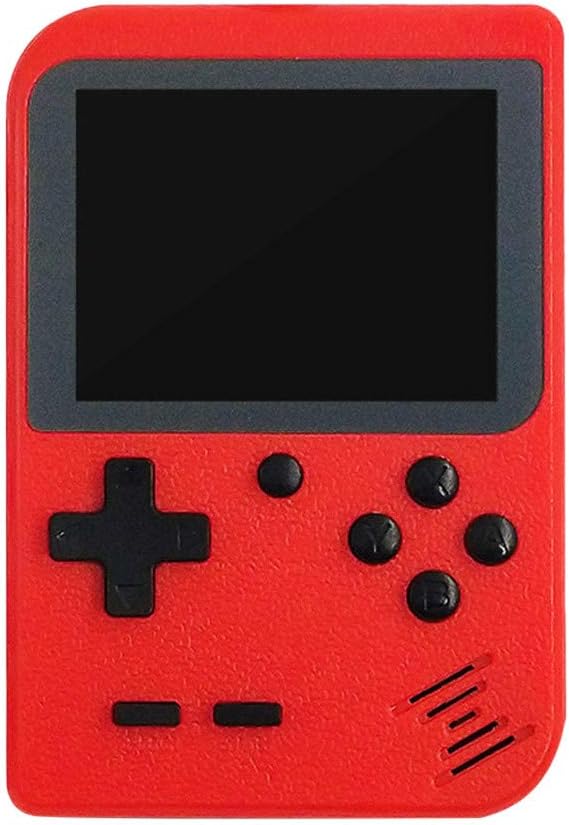 Retro Mini Handheld Console Emulator Built-in 400 Classic Video Games Gift (1 Piece, Red)