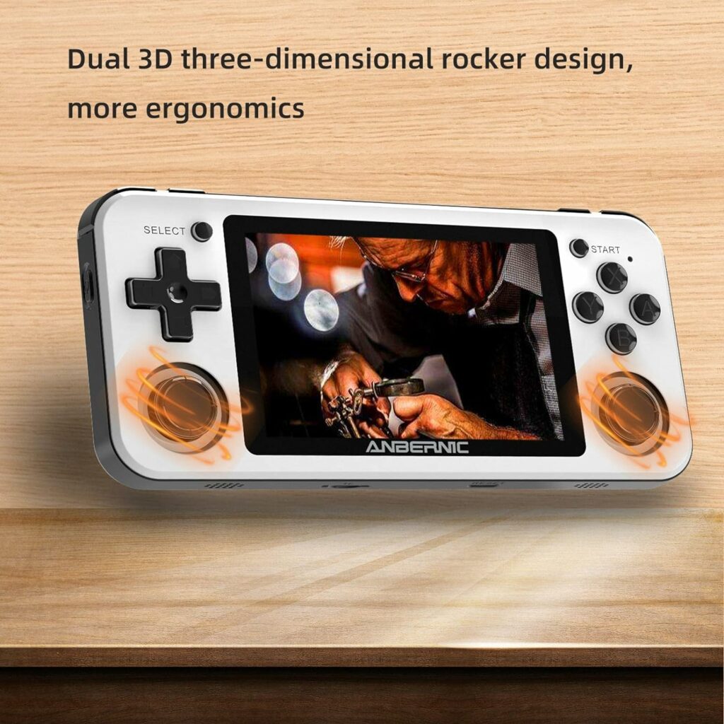 YJYQ Portable Game Device, Mini Retro Player, 3.5 Inch Game Device, Built-in Emulator Console with 2500 Games, 3500 mAh Lithium Battery